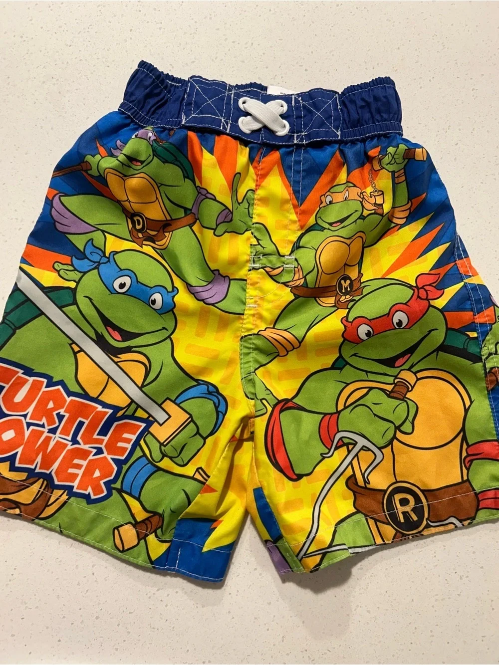 Nickelodeon Blue & Yellow Ninja Turtle Swim Shorts